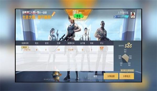 和平精英出名的辅助角色