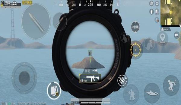 和平精英带三倍镜压枪